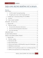 XQ Ổ Bụng Không Chuẩn Bị