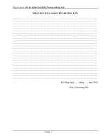 Đô án kiểm soát môi trường không khí trong phân xưởng sản xuất