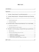 Tiểu luận MARKETING CĂN BẢN: Hướng tới phụ nữ  Hướng phát triển sáng suốt của Marketing trong tương lai?