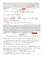 một số bài toán lý hay và khó