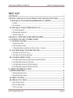Đồ án quá trình và thiết bị chưng cất Isopropanol và Axetone