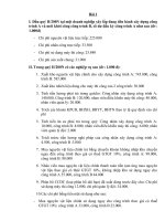 Bài tập kinh doanh các ngành đặc biệt, kế toán thương mại và dịch vụ