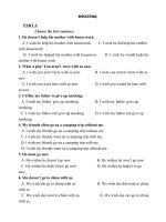 writing và chuyên đề xác định lỗi sai