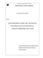 chuyên đề tốt nghiệp giải pháp hoàn thiện việc trưng bày sản phẩm tại cửa hàng bán lẻ công ty tnhh nike việt nam