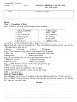 Kiểm tra ngữ văn tiết 129