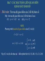 bài toán liên quan khảo sát hàm số