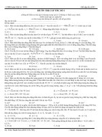 đề kiểm tra cấp tốc bài tập vl trọng tâm trước ngày thi