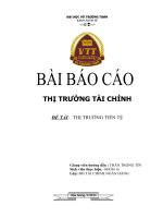 đề tài  thị trường tiền tệ