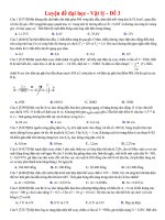 Đề Lý Thử Đại Học môn Vật Lý  Đề Số 3