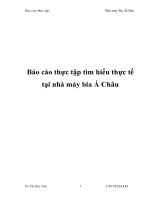 báo cáo thực tập tìm hiểu thực tế tại nhà máy bia á châu