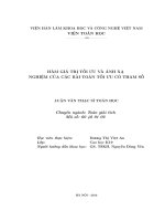 hàm giá trị tối ưu và ánh xạ nghiệm của các bài toán tối ưu có tham số