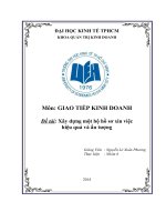 Cách xây một bộ hồ sơ xin việc hiệu quả