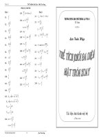 Chuyên đề thể tích khối đa diện