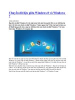 Chuyển dữ liệu giữa Windows 8 và Windows 7