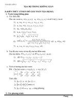 ÔN toán lớp 12   phương pháp tọa độ trong không gian