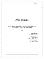 tiểu luận  thực trạng qui trình tuyển dụng và đào tạo tại công ty cổ phần sữa việt nam – vinamilk