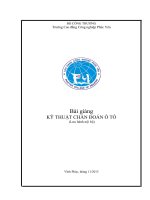 Bài giảng  kỹ thuật chẩn đoán ô tô