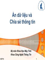 Ẩn dữ liệu và Chia sẻ thông tin - Ẩn dữ liệu trên văn bản ppt