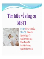 tiểu luận  tìm hiểu về công cụ mbti