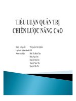tiểu luận quản trị chiến lược nâng cao tập đoàn hp