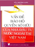 Vấn đề bảo hộ quyền sở hữu của nhà đầu tư nước ngoài tại Việt Nam potx
