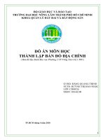 đồ án môn học thành lập bản đồ địa chính