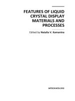 FEATURES OF LIQUID CRYSTAL DISPLAY MATERIALS AND PROCESSES doc
