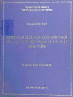 luận văn chính sách xuất khẩu dược phẩm của việt nam- thực trạng và giải pháp hoàn thiện
