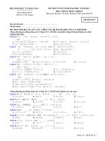 Đề thi và đáp án đề thi tuyển sinh đại học năm 2012 môn Tiếng Nhật khối D- Mã đề 617 ppt