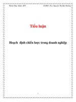 tiểu luận   hoạch định chiến lược trong doanh nghiệp