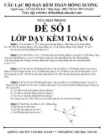 Bộ đề hình học lớp 6