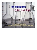 bài giảng ôn thi đại học môn hóa học