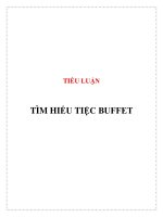 tiểu luận  tìm hiểu tiệc buffet