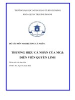 thương hiệu cá nhân mc & diễn viên quyền linh