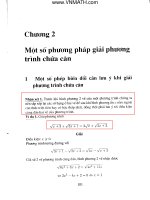 Phương pháp giải phương trình chứa căn