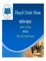 tiểu luận  hãy thử kinh doanh