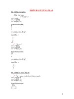 Bài tập matlap và ứng dụng