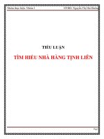 tiểu luận tìm hiểu nhà hàng tịnh viên