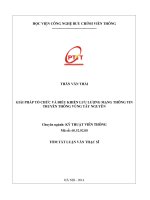 GIẢI PHÁP TỔ CHỨC VÀ ĐIỀU KHIỂN LƯU LƯỢNG MẠNG THÔNG TIN  TRUYỀN THÔNG VÙNG TÂY NGUYÊN