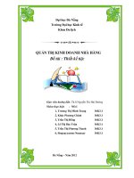 tiểu luận thiết kế tiệc tại tiệc cưới minh châu