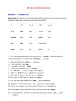 Đề thi đáp án anh văn đầu vào cao học GTVT HCM