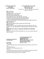 Một số đề thi chuyên Nguyễn Trãi môn toán những năm gần đây