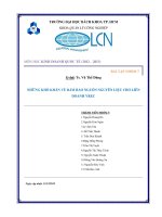 tiểu luận  những khó khăn về đảm bảo nguồn nguyên liệu cho liên doanh vrec