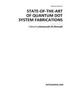 STATE‐OF‐THE‐ART OF QUANTUM DOT  SYSTEM FABRICATIONS   ppt