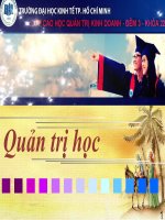 Quản trị sự thay đổi và xung đột