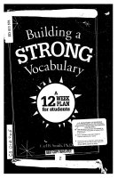 Building a STRONG Vocabulary : A 12 Week plan for students docx