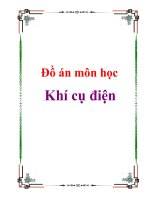đồ án môn học khí cụ điện