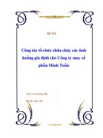 Kỹ chiến thuật chữa cháy Công ty may cổ phần Minh Tuấn. potx