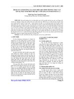 Báo cáo khoc học: Khảo sát ảnh hưởng của chất điều hoà sinh trưởng thực vật lên sự phát sinh phôi thể hệ cà tím potx