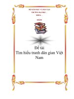 Tìm hiểu tranh dân gian Việt Nam doc